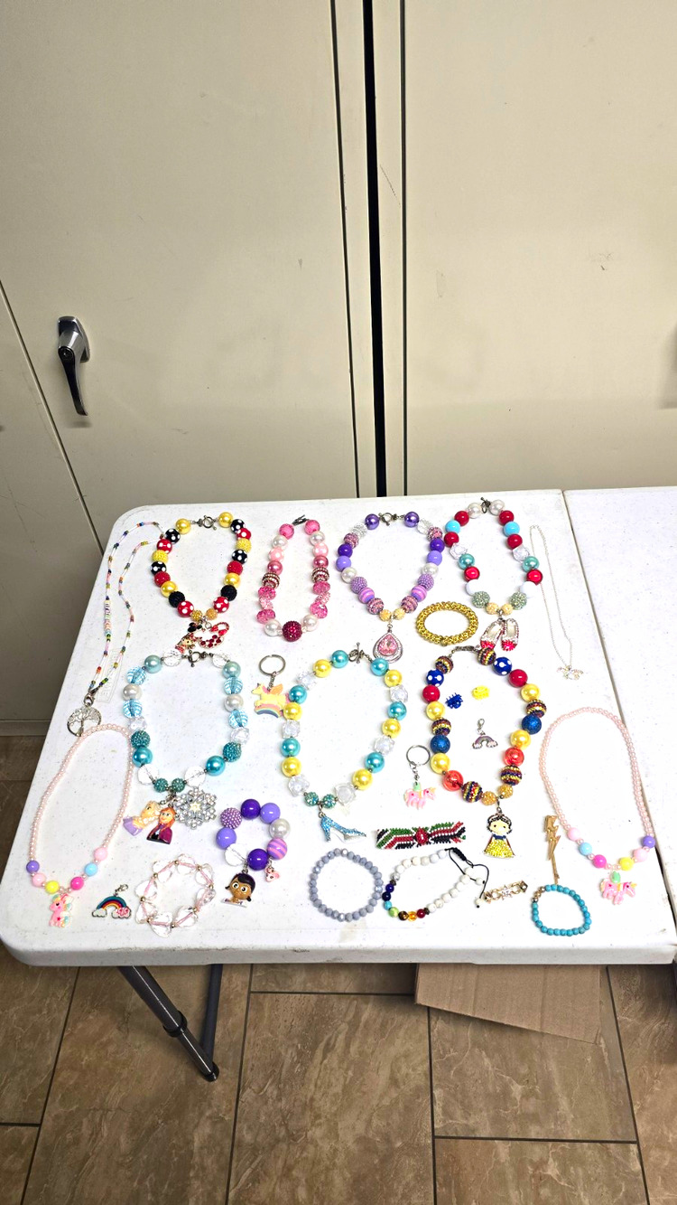 Kids Fashion Costume Jewelry Mixed Lot Multicolor Necklaces Bracelets Charms